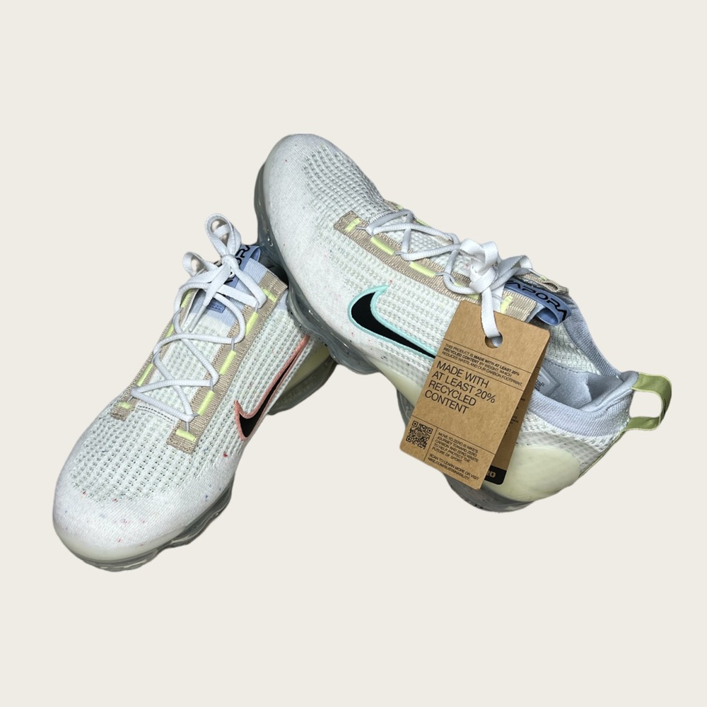 NIKE Men's Air VaporMax 2021 FK Shoes White US 11 NEW